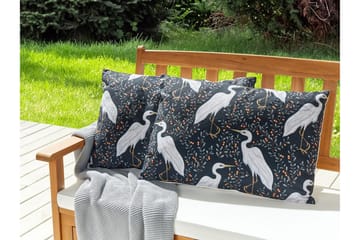 Vulcin Utendørspute 42x60 cm - Svart Og Hvit - Hagemøbler & utemiljø - Puter - Hageputer