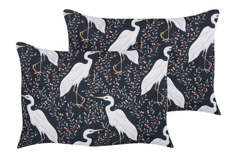 Vulcin Utendørspute 42x60 cm - Svart Og Hvit - Hagemøbler & utemiljø - Puter - Hageputer