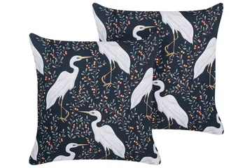 Vulcin Utendørspute 45x45 cm - Svart Og Hvit - Hagemøbler & utemiljø - Puter - Hageputer