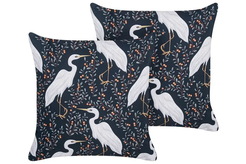 Vulcin Utendørspute 45x45 cm - Svart Og Hvit - Hagemøbler & utemiljø - Puter - Hageputer