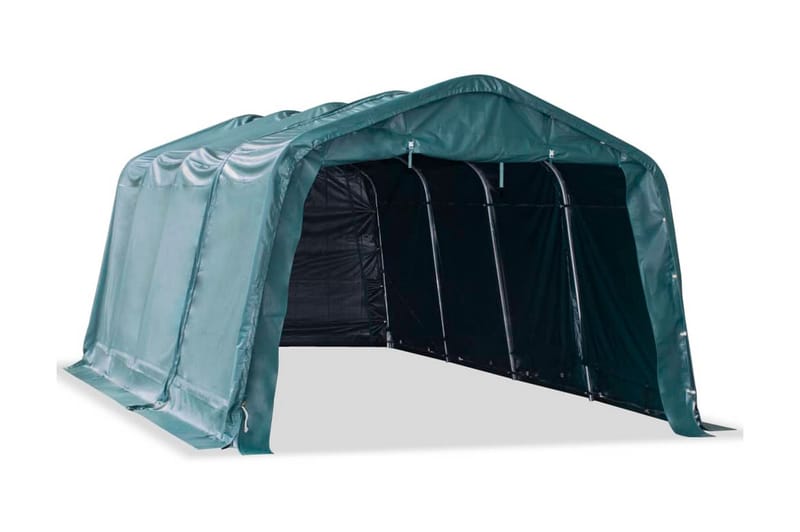 Flyttbart kvegtelt PVC 550 g/mÂ² 3,3x6,4 m mørkegrønn - Avskjerming & vindskjerm
