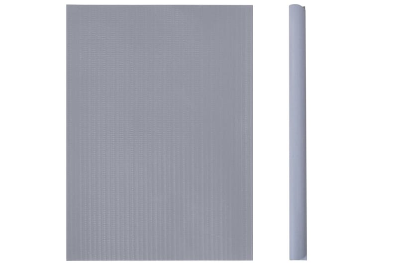 Hageskjerm 4 stk PVC 35x0,19 m matt lysegrå - Grå - Avskjerming & vindskjerm