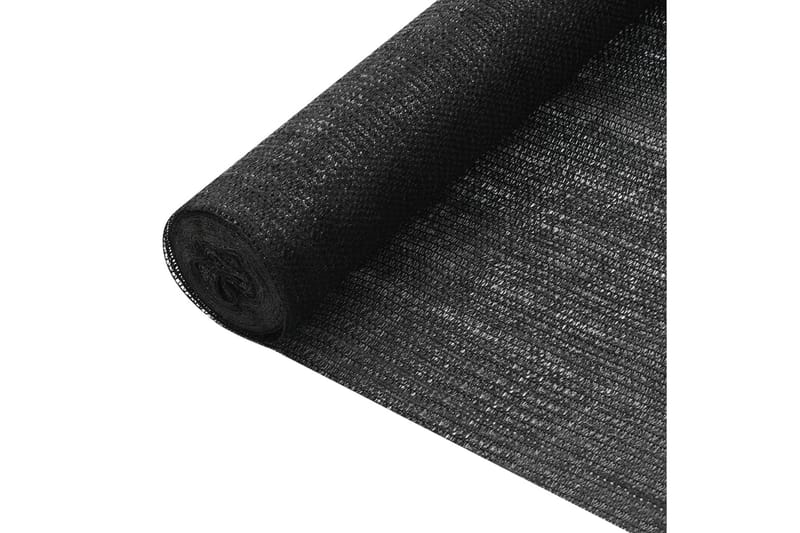 Skjermnett svart 1,2x10 m HDPE 75 g/m² - Svart - Avskjerming & vindskjerm