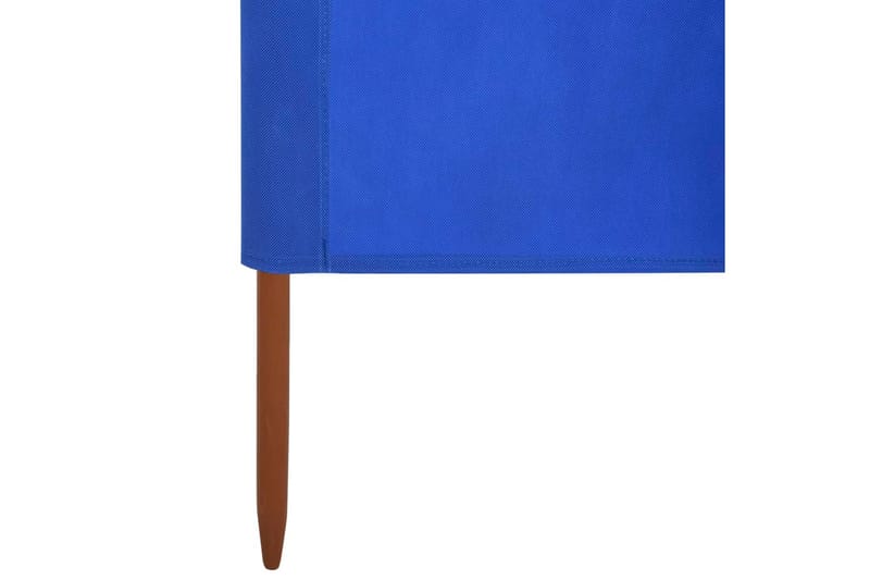 Vindskjerm 6 paneler stoff 800x80 cm asurblå - Blå - Avskjerming & vindskjerm