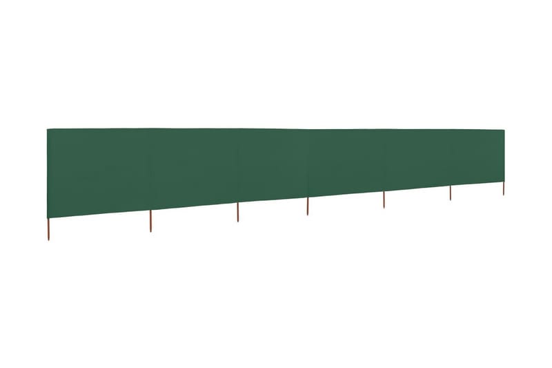 Vindskjerm 6 paneler stoff 800x80 cm grønn - Avskjerming & vindskjerm