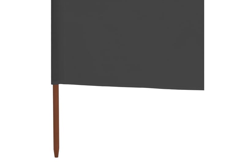 Vindskjerm 6 paneler stoff 800x80 cm grå - Avskjerming & vindskjerm
