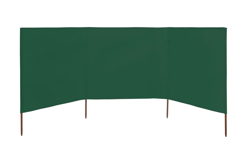 Vindskjermer 3 paneler stoff 400x120 cm grønn - Grønn - Avskjerming & vindskjerm