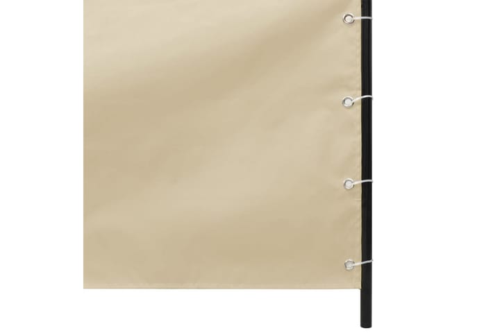 Balkongskjerm beige 140x240 cm oxfordstoff - Beige - Balkongbeskyttelse