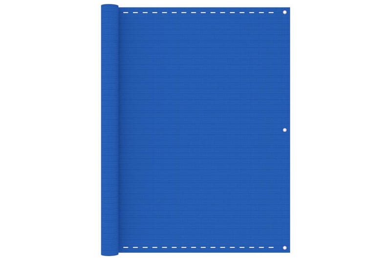 Balkongskjerm blå 120x600 cm HDPE - Blå - Balkongbeskyttelse