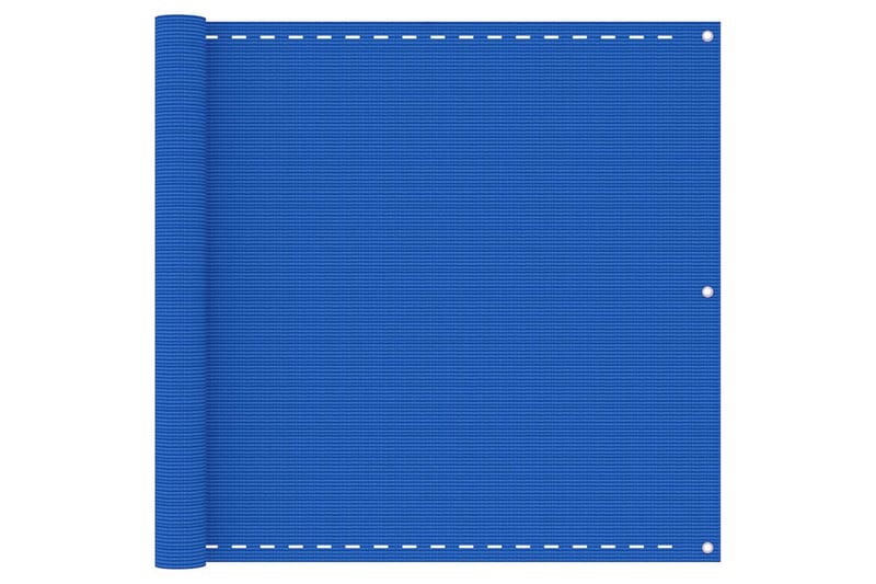 Balkongskjerm blå 90x600 cm HDPE - Blå - Balkongbeskyttelse