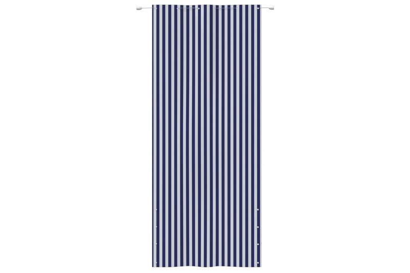 Balkongskjerm blå og hvit 120x240 cm oxfordstoff - Flerfarget - Balkongbeskyttelse
