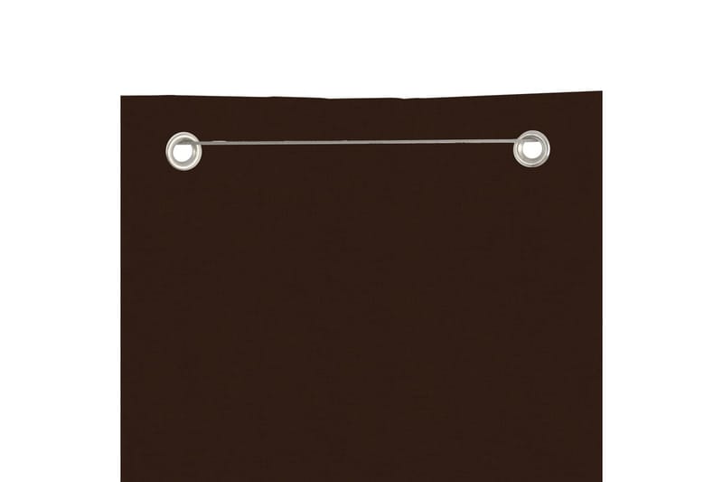 Balkongskjerm brun 140x240 cm oxfordstoff - Brun - Balkongbeskyttelse