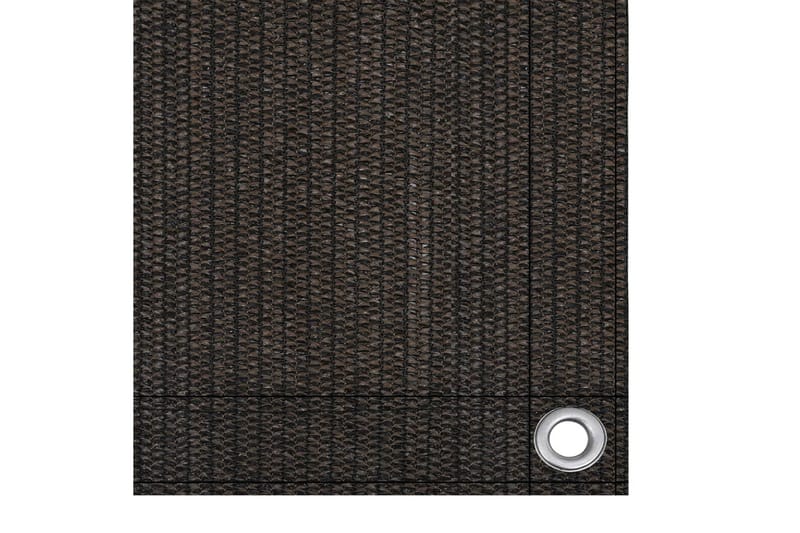 Balkongskjerm brun 75x500 cm HDPE - Brun - Balkongbeskyttelse