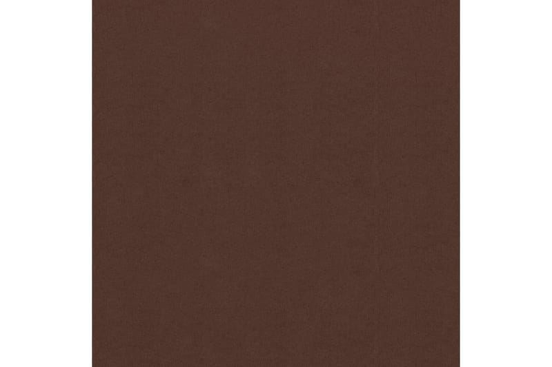 Balkongskjerm brun 75x600 cm oxfordstoff - Brun - Balkongbeskyttelse