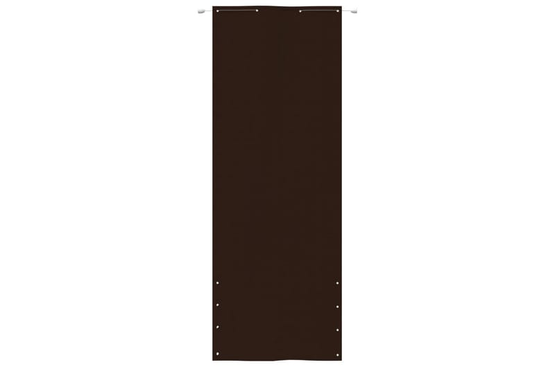 Balkongskjerm brun 80x240 cm oxfordstoff - Brun - Balkongbeskyttelse
