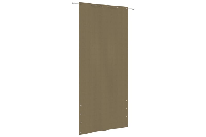 Balkongskjerm gråbrun 120x240 cm oxfordstoff - Taupe - Balkongbeskyttelse