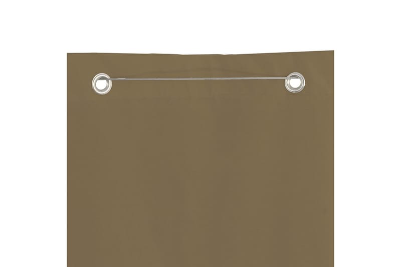 Balkongskjerm gråbrun 140x240 cm oxfordstoff - Taupe - Balkongbeskyttelse