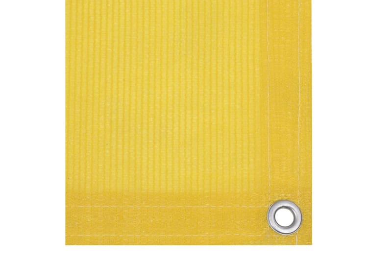 Balkongskjerm gul 120x300 cm HDPE - Gul - Balkongbeskyttelse