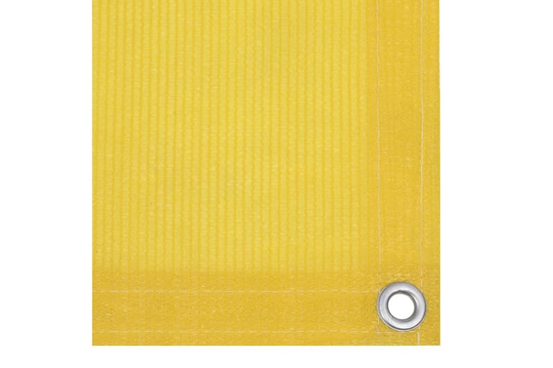 Balkongskjerm gul 120x400 cm HDPE - Gul - Balkongbeskyttelse