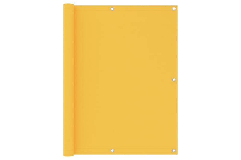Balkongskjerm gul 120x400 cm oxfordstoff - Gul - Balkongbeskyttelse