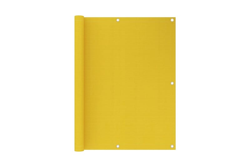 Balkongskjerm gul 120x600 cm HDPE - Gul - Balkongbeskyttelse