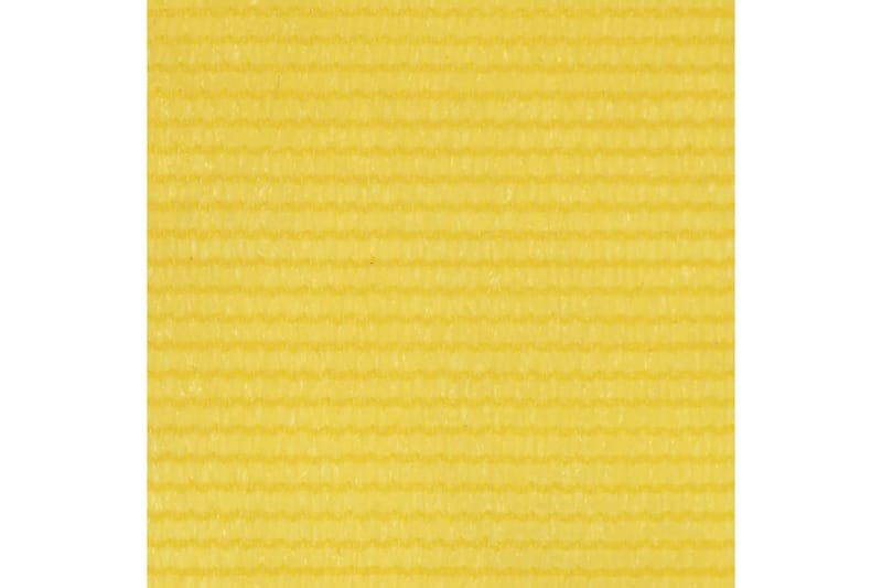 Balkongskjerm gul 75x600 cm HDPE - Gul - Balkongbeskyttelse
