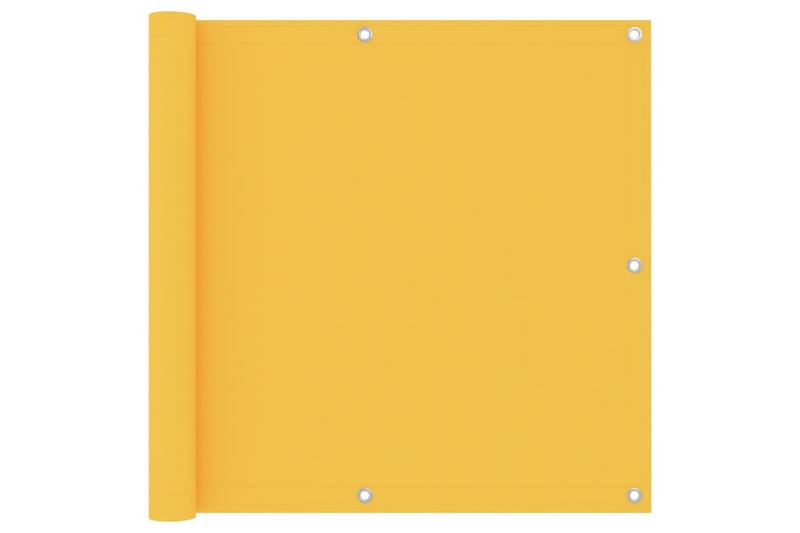 Balkongskjerm gul 90x300 cm oxfordstoff - Gul - Balkongbeskyttelse