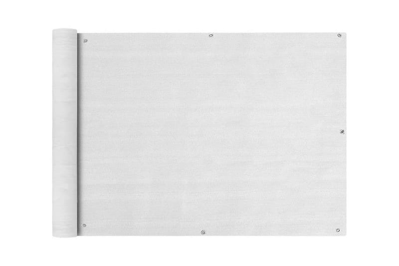 Balkongskjerm HDPE 90x600 cm Hvit - Hvit - Balkongbeskyttelse