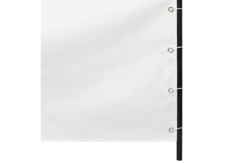 Balkongskjerm hvit 100x240 cm oxfordstoff - Hvit - Balkongbeskyttelse