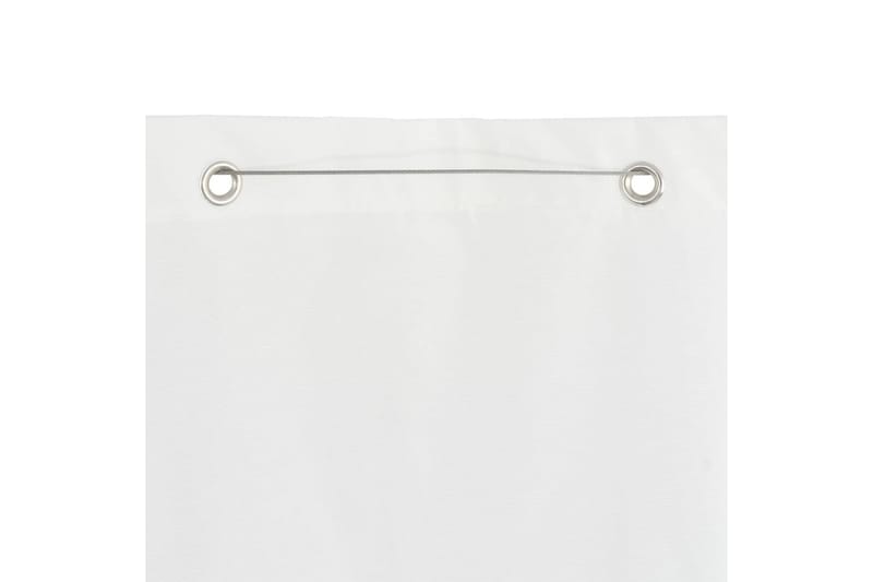 Balkongskjerm hvit 100x240 cm oxfordstoff - Hvit - Balkongbeskyttelse