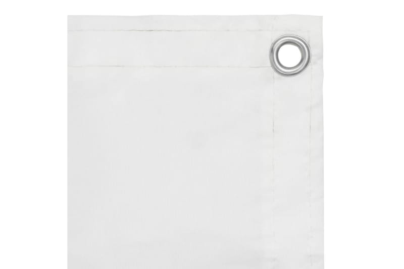 Balkongskjerm hvit 120x400 cm oxfordstoff - Hvit - Balkongbeskyttelse