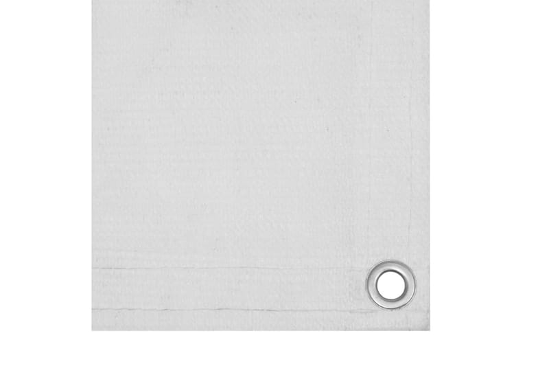 Balkongskjerm hvit 75x300 cm HDPE - Hvit - Balkongbeskyttelse