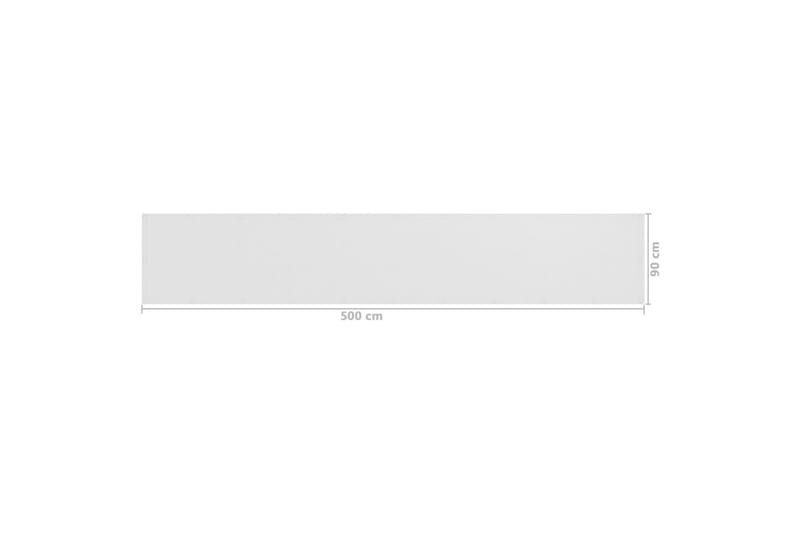 Balkongskjerm hvit 90x500 cm HDPE - Hvit - Balkongbeskyttelse