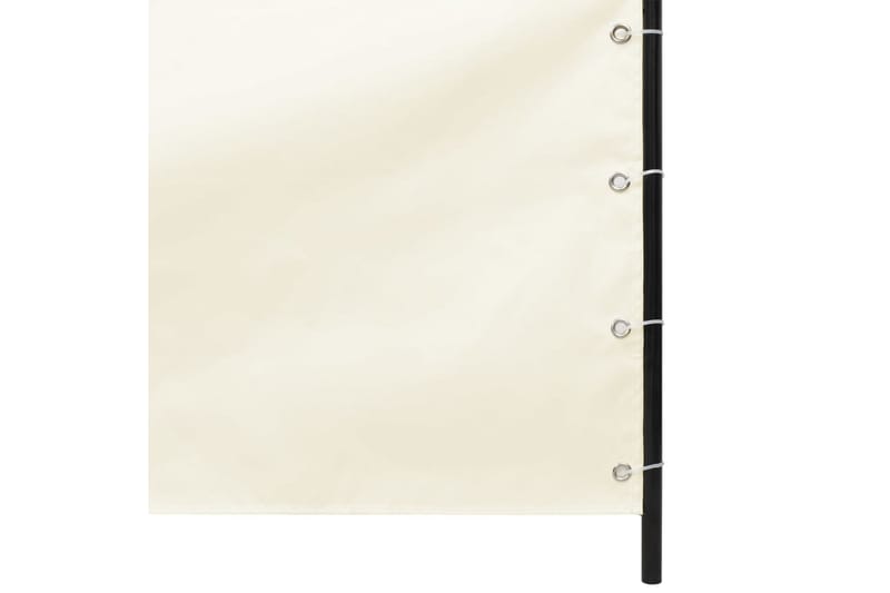 Balkongskjerm kremhvit 120x240 cm oxfordstoff - Krem - Balkongbeskyttelse