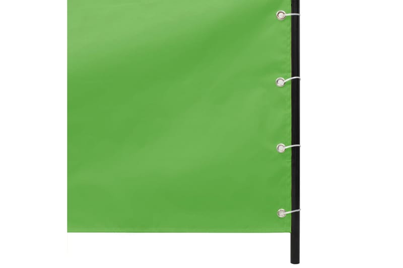 Balkongskjerm lysegrønn 80x240 cm oxfordstoff - grønn - Balkongbeskyttelse