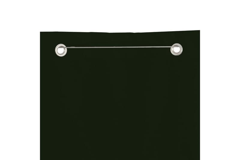 Balkongskjerm mørkegrønn 140x240 cm oxfordstoff - grønn - Balkongbeskyttelse