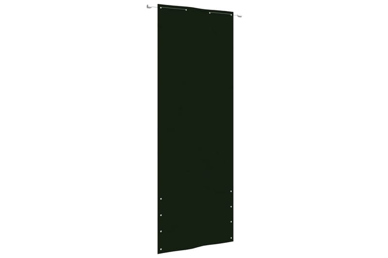 Balkongskjerm mørkegrønn 80x240 cm oxfordstoff - grønn - Balkongbeskyttelse