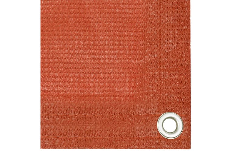 Balkongskjerm oransje 120x600 cm HDPE - Oransj - Balkongbeskyttelse