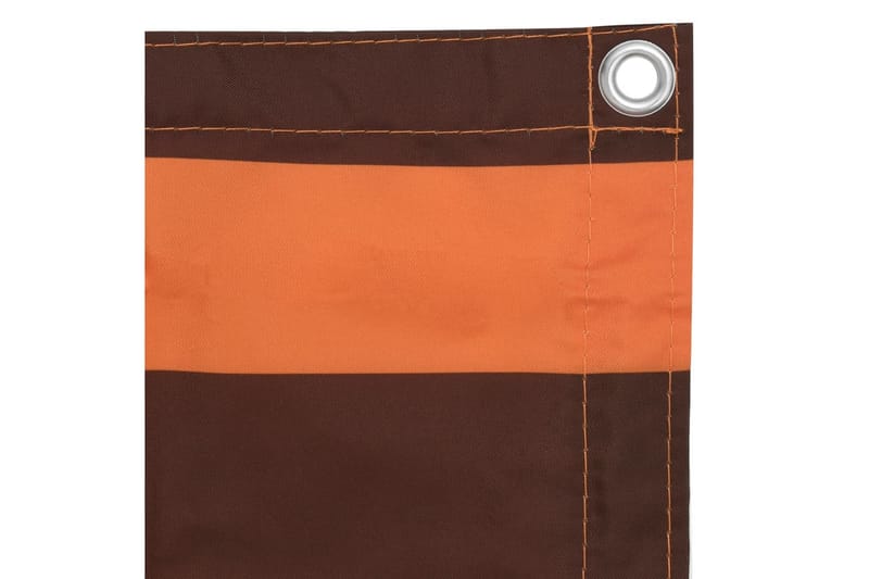 Balkongskjerm oransje og brun 120x300 cm oxfordstoff - Flerfarget - Balkongbeskyttelse