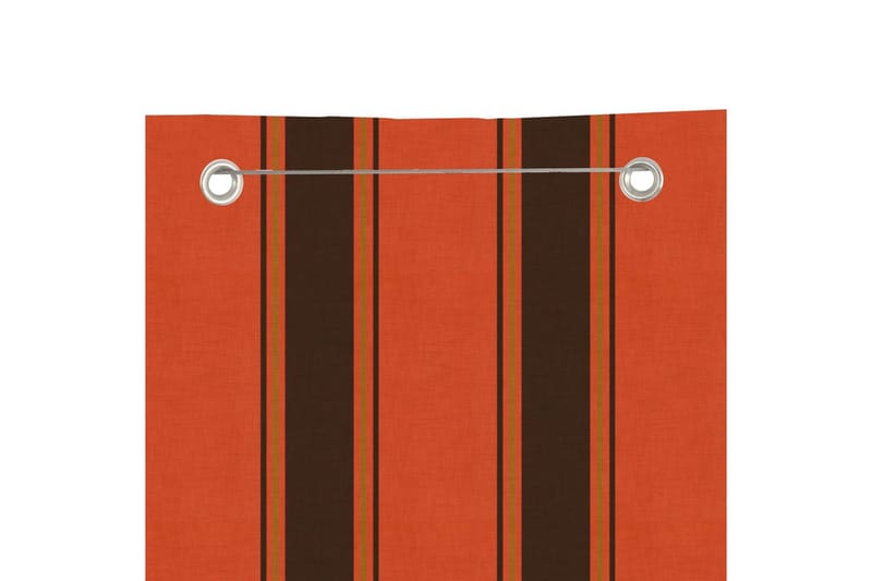Balkongskjerm oransje og brun 80x240 cm oxfordstoff - Flerfarget - Balkongbeskyttelse