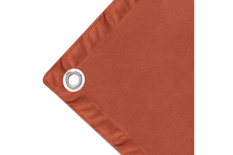 Balkongskjerm Oxfordstoff 90x400 cm Terrakotta - Orange - Balkongbeskyttelse