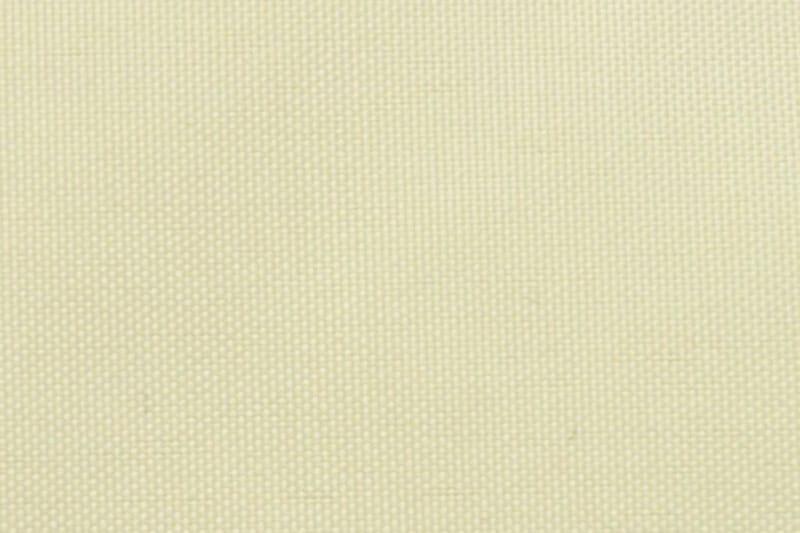 Balkongskjerm Oxfordstoff 90x600 cm Kremhvit - Hvit - Balkongbeskyttelse
