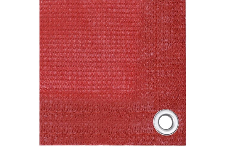 Balkongskjerm rød 90x600 cm HDPE - Rød - Balkongbeskyttelse