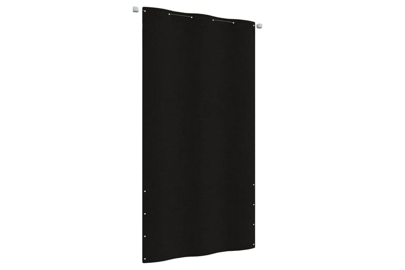 Balkongskjerm svart 120x240 cm oxfordstoff - Svart - Balkongbeskyttelse