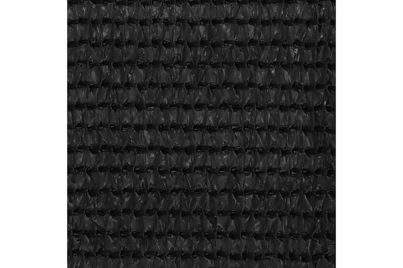 Balkongskjerm svart 120x400 cm HDPE - Svart - Balkongbeskyttelse