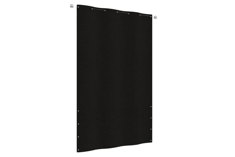 Balkongskjerm svart 140x240 cm oxfordstoff - Svart - Balkongbeskyttelse