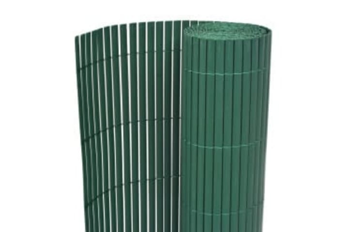 Dobbelsidet hagegjerde 110x400 cm grønn - grønn - Balkongbeskyttelse