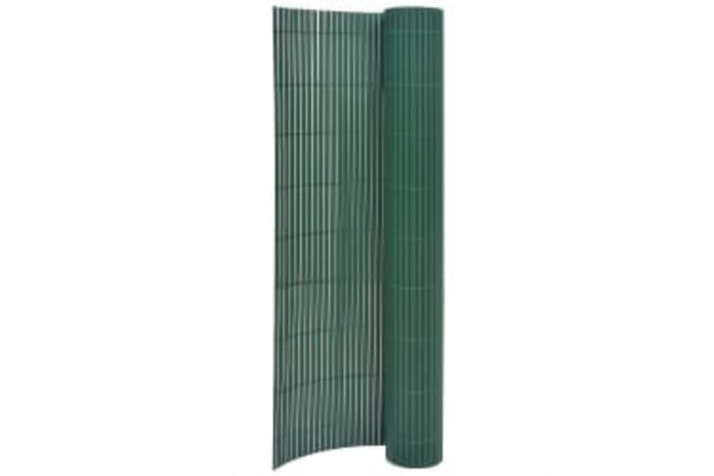 Dobbelsidet hagegjerde 110x500 cm grønn - grønn - Balkongbeskyttelse