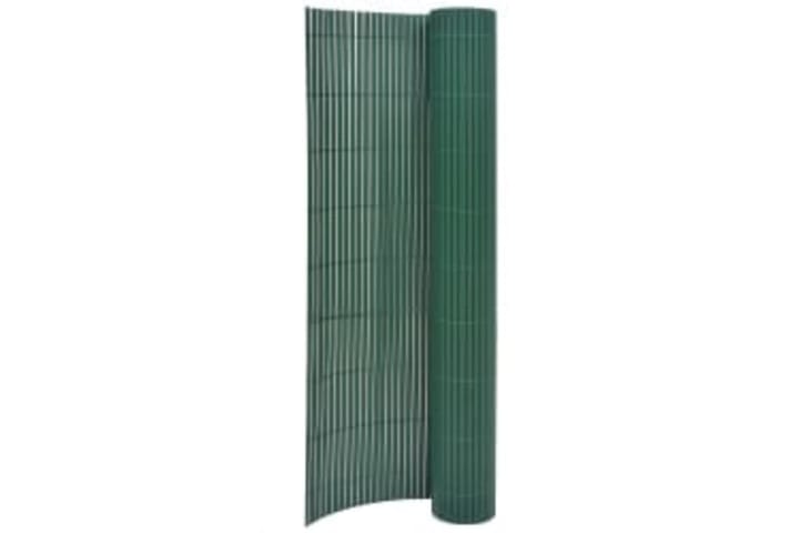 Dobbelsidet hagegjerde 90x400 cm grønn - grønn - Balkongbeskyttelse