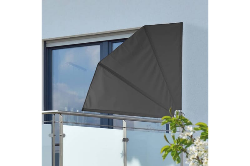 HI Balkongskjerm 1,2x1,2 m svart polyester - Balkongbeskyttelse HI Balkongskjerm 1,2x1,2 m svart polyester - Balkongbeskyttelse